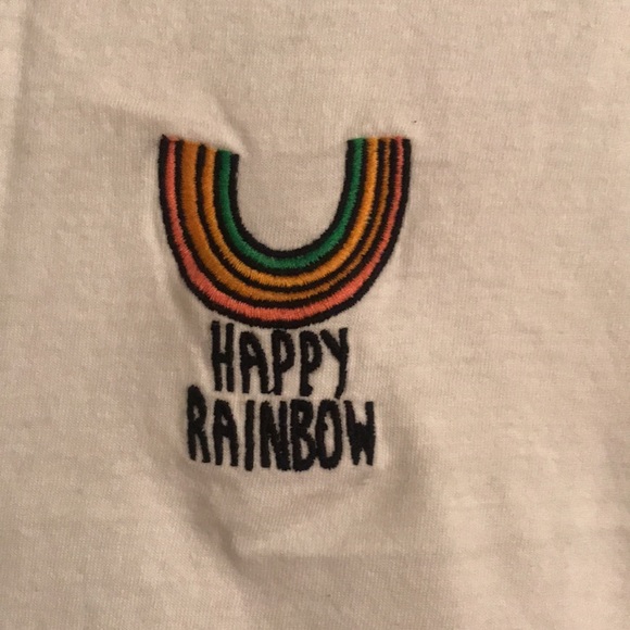 Happy Rainbow Cut off Tee 🌈 - Picture 2 of 6